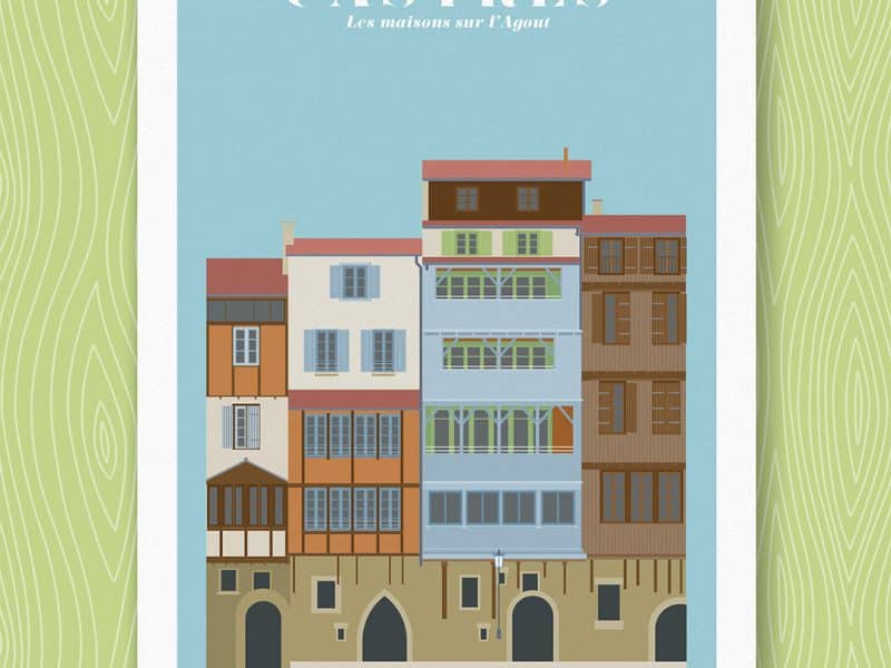 Castres, Les maisons au bord de l’Agout