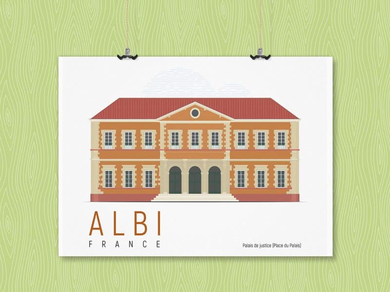 Tribunal d&rsquo;Albi (place du Palais)