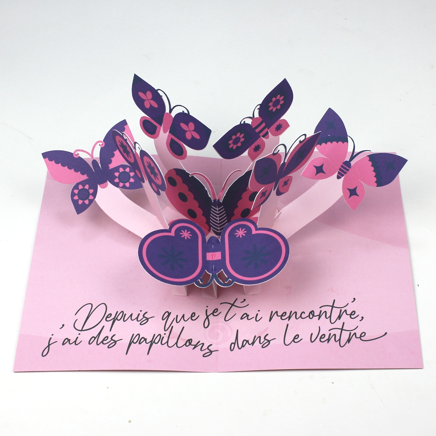 Pop-up Saint-Valentin aux papillons